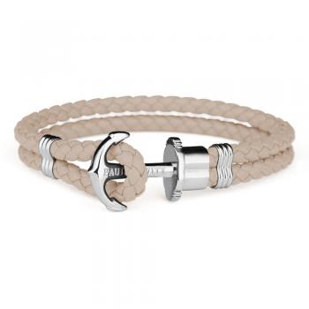 Pulsera de Piel Beige PH-PH-L-S-H – Paul Hewitt Unisex 20,5 cm