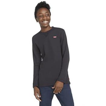 12-Year-Old Levi’s Boys’ Thermal Long Sleeve T-shirt, Black