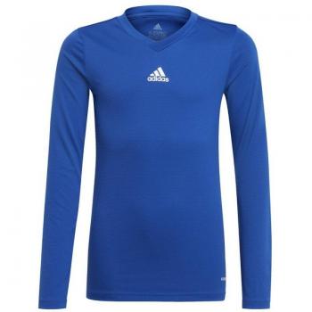 Camiseta adidas Team Base manga larga azul intenso infantil