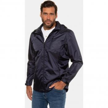 Plus Size Men's Waterproof Rain Jacket, Blue, Size L, Polyester, JP1880