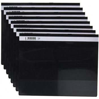 Exacompta A4 Black PVC Presentation Folders Pack of 10