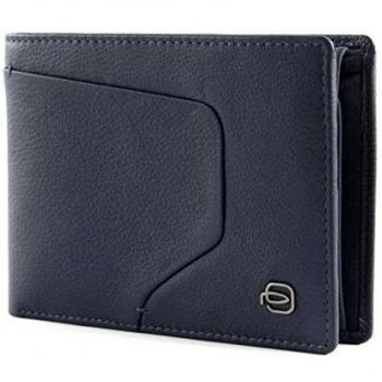Piquadro Cartera Clásica Azul Ultra Marino con Organizador