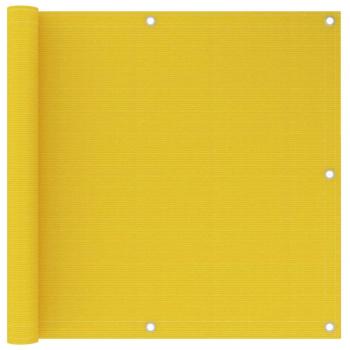 Écran de balcon jaune HDPE 90x600 cm