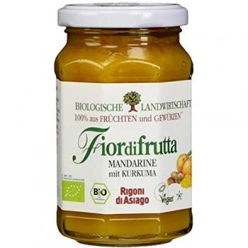 Rigoni di Asiago Fiordifrutta Fruchtaufstrich, Mandarine Kurkuma Bio, 260 gramm