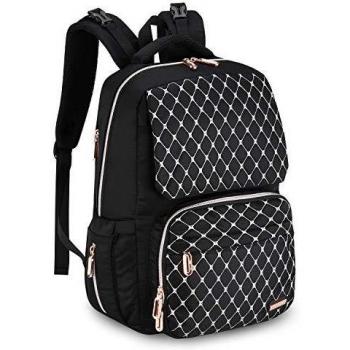 JESWO Baby Wickelrucksack XL – Ökologische Oxford-Wickeltasche mit Handtuch