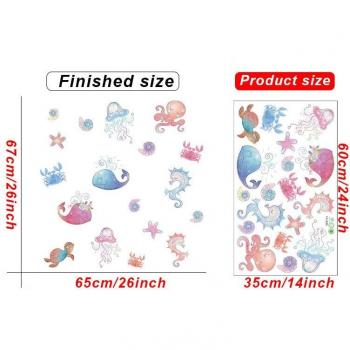 Stickers muraux amovibles, décor de poisson de mer pour pépinière