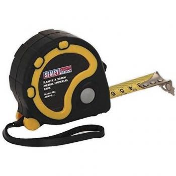Sealey AK990 | Rubber Measuring Tape 7.5mtr(25ft) x 25mm Metric/Imperial