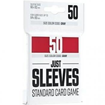 Housses de jeu Just Sleeves 66x92 mm Rouge (50)