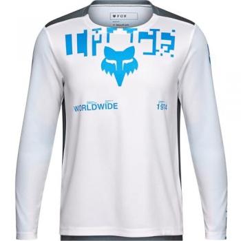 Fox Unisex Maglia Ciclismo Ranger LS Digi Image XL Bianco