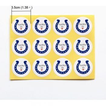 Etiquetas Personalizadas de Papel para Bolsas de Regalo de Nochebuena – 108 Piezas