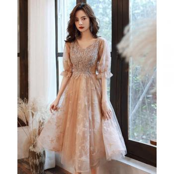 Cheongsam de Gala con Cuello en V, 3XL