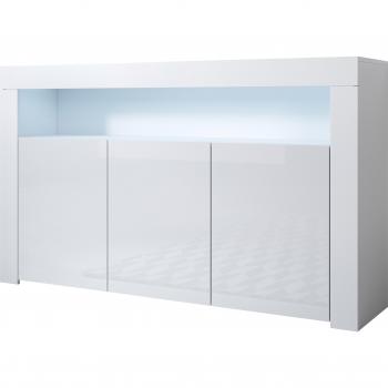 Aparador moderno Aker con 3 puertas y LED