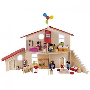 Goki 51737 Holzpuppenhaus „Modern Living“ – Geschichtenerzähler