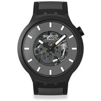Swatch PAST THE HORIZON SB05B113 Black Unisex Watch