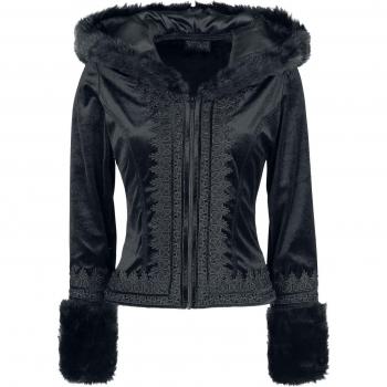 Eldritch Shadow Gothic Coat – Schwarze Damen‑Jacke, M bis XXL, Sinister Gothic