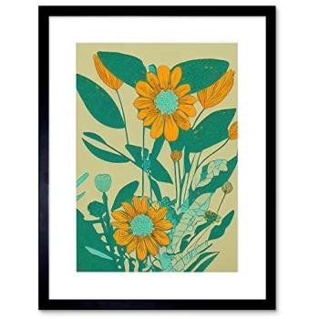 Vivid Turquoise Petal Panorama 9x7