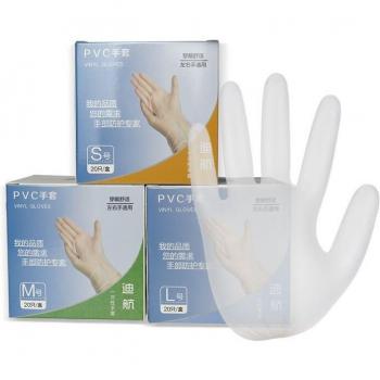Gants caoutchouc transparent pour la restauration, anti‑glissement – 20 paquets