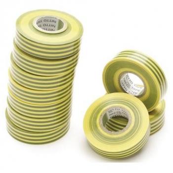 Ruban Adhésif NITTO Isolant Vert/Jaune 19 mm x 20 m
