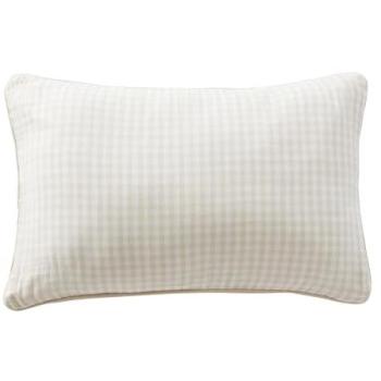 Effet Écarlate : Coussin déhoussable 40 × 60 cm, passepoil, gaze de coton tissée, couleur vicki pampa