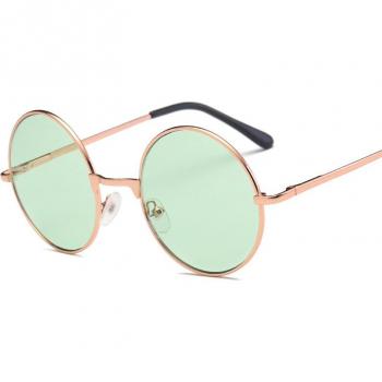 Cute Gold Round Glasses for Women