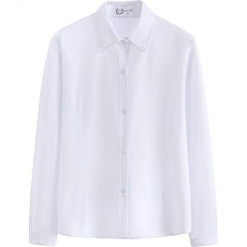 Student Uniform White Shirt with Pointed Collar