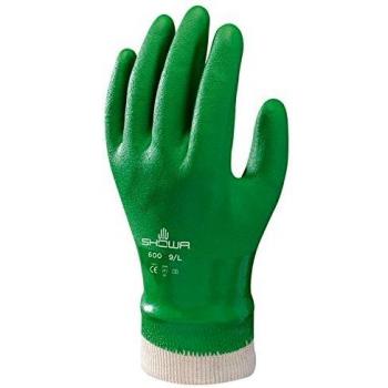 Showa 600 cotone PVC guanti L