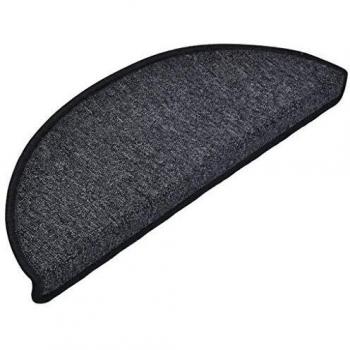 Staircase Carpet Treads, Set of 15, Anthracite Grey, 65x24x4 cm, vidaXL