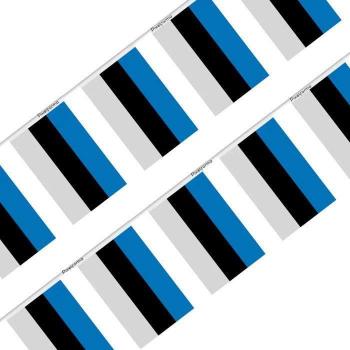 Estonia Flag Display Garlands – 50 Units – 14×21cm, Outdoor Use