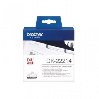 Brother DK-22214 Endless White Labels for P-Touch 12mm 30.48m