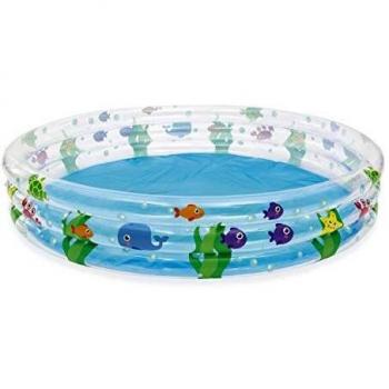 Bestway 51005 Piscine gonflable ronde Deep Dive 3 boudins 183 x 30 cm