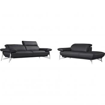 EGOITALIANO Design‑Sofa „Anais“ – Sitzmöbel‑Set mit verstellbarem Kopfteil und Ottomane
