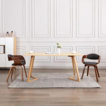 Lusso Casadino Premium – Sedie da Pranzo 2 pz Grigie in Legno Piegato