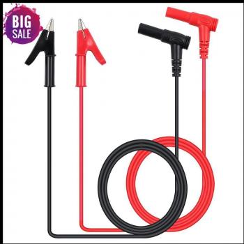 1M Long Banana Plug to Alligator Clip Test Lead