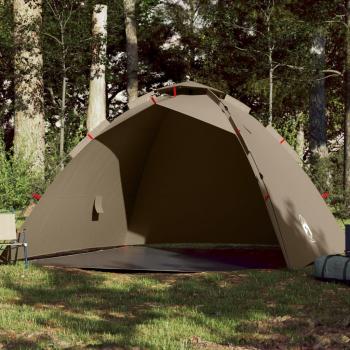 Brown 4-Person Quick Release Fishing Tent