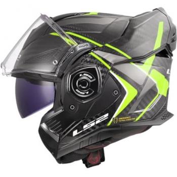 Casco Modular LS2 FF901 Advant X Carbon Future II Amarillo L