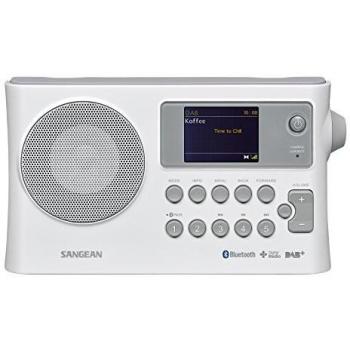 Sangean BTR-160 tragbares Digitalradio (DAB+/UKW-RDS/Bluetooth/Dual-Alarm) rot
