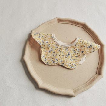 Toalla para Saliva Infantil Cute Prin Flower, 4 Capas Algodón Rotación Total