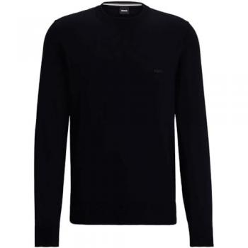 Men's Boss Crew Neck Knitwear Dark Blue