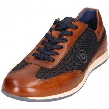 Scarpa Sportiva Bugatti Navy Cognac