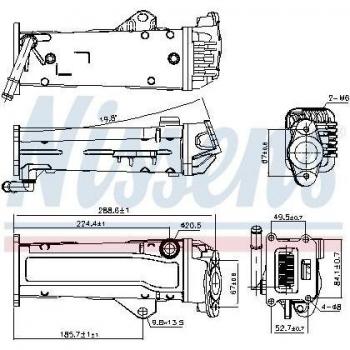 Radiateur de réaspiration des gaz d'échappement FIRST FIT NISSENS 989284