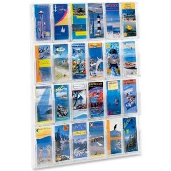 Safco 24-Pocket Leaflet Wall Mount
