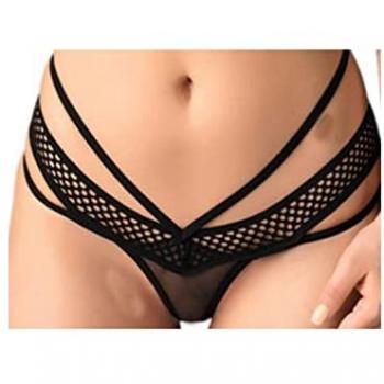 Exklusiver Netz-String-Tanga Amber von MeSeduce in L/XL, Weiß, Rot, Schwarz