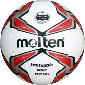 Molten Futsal Fußball, Leichtgewicht, Weiß/Rot/Silber