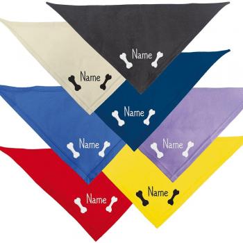 Royalblau Hundename-Stick 65 cm – personalisiert