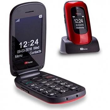 Rouge Flip – TTfone Lunar Cas-Flip Sans SIM