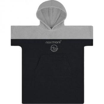 Normani Kinder Badeponcho Puwai Schwarz – Größe 5