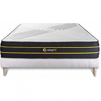 Ensemble Sleepfit 140x190 Matelas Ultra + sommier blanc