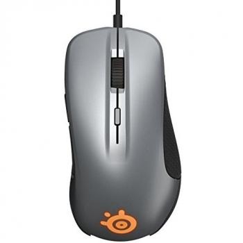 Gunmetal Grey Optical Gaming Mouse with RGB Illumination, 6 Buttons, and Rubber Sides (PC/Mac)