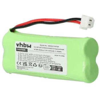 Batterie NiMH Vhbw pour collier de dressage Dogtra (300mAh, 4,8V)