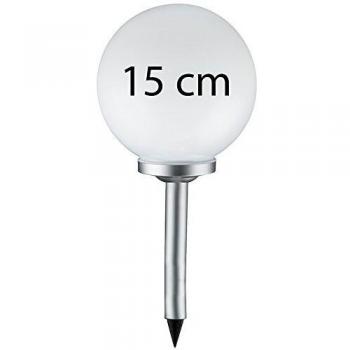 Grafner LED‑Solar‑Kugel 15 cm – Gartenlicht im Erdspieß-Design